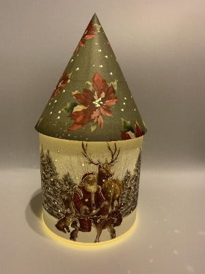 Light up Christmas House - Santa & Reindeer