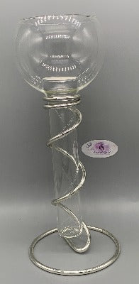 Tall Glass t-light candle holder