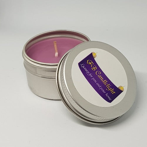 Small Candle Tin Parma Violet