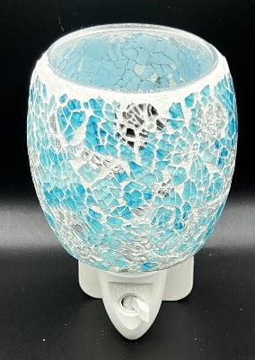 Mosaic plug in wax melt burner - Blue