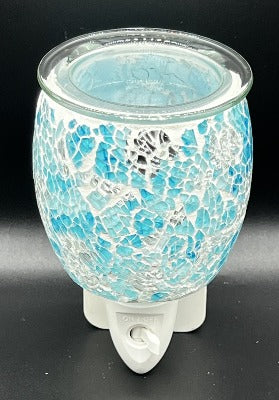 Mosaic plug in wax melt burner - Blue