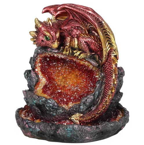 Red Dragon light up back-flow Incense burner