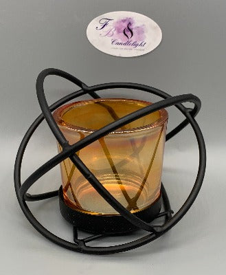 Iron single votive candle holder