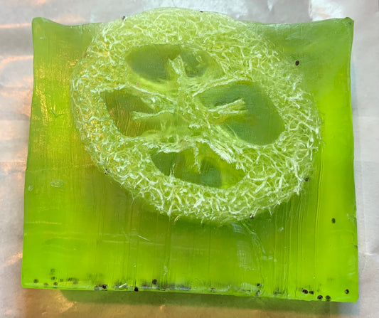 Loofa soap slice (peppermint and herb )