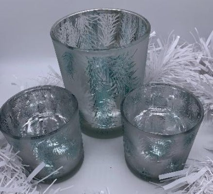 Frosted Branch T-Light Holder Large