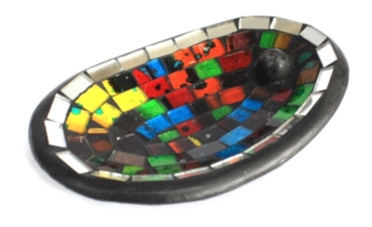 Mosaic incense holder