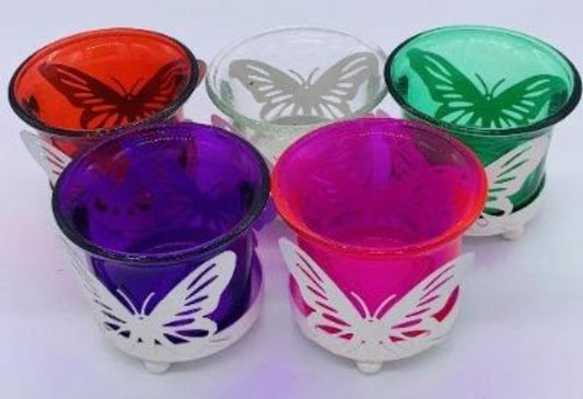 Butterfly t-light candle holder