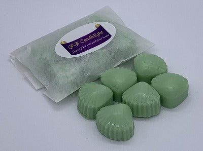 Shell wax melt sample pack - Snowberry & Mistletoe